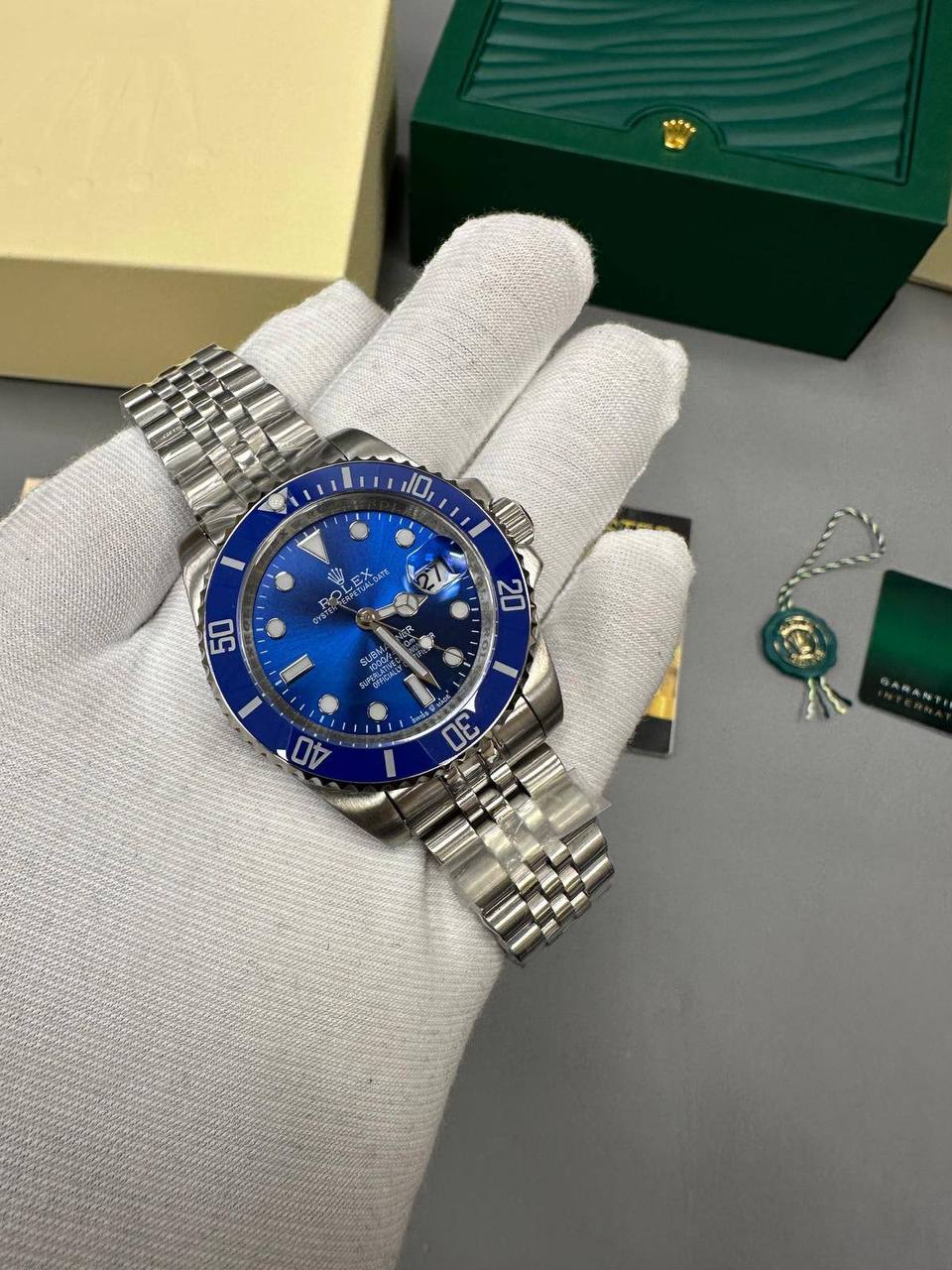 Rolex Submariner Date Mens Watch with Blue Dial UK Reps AAA Quality