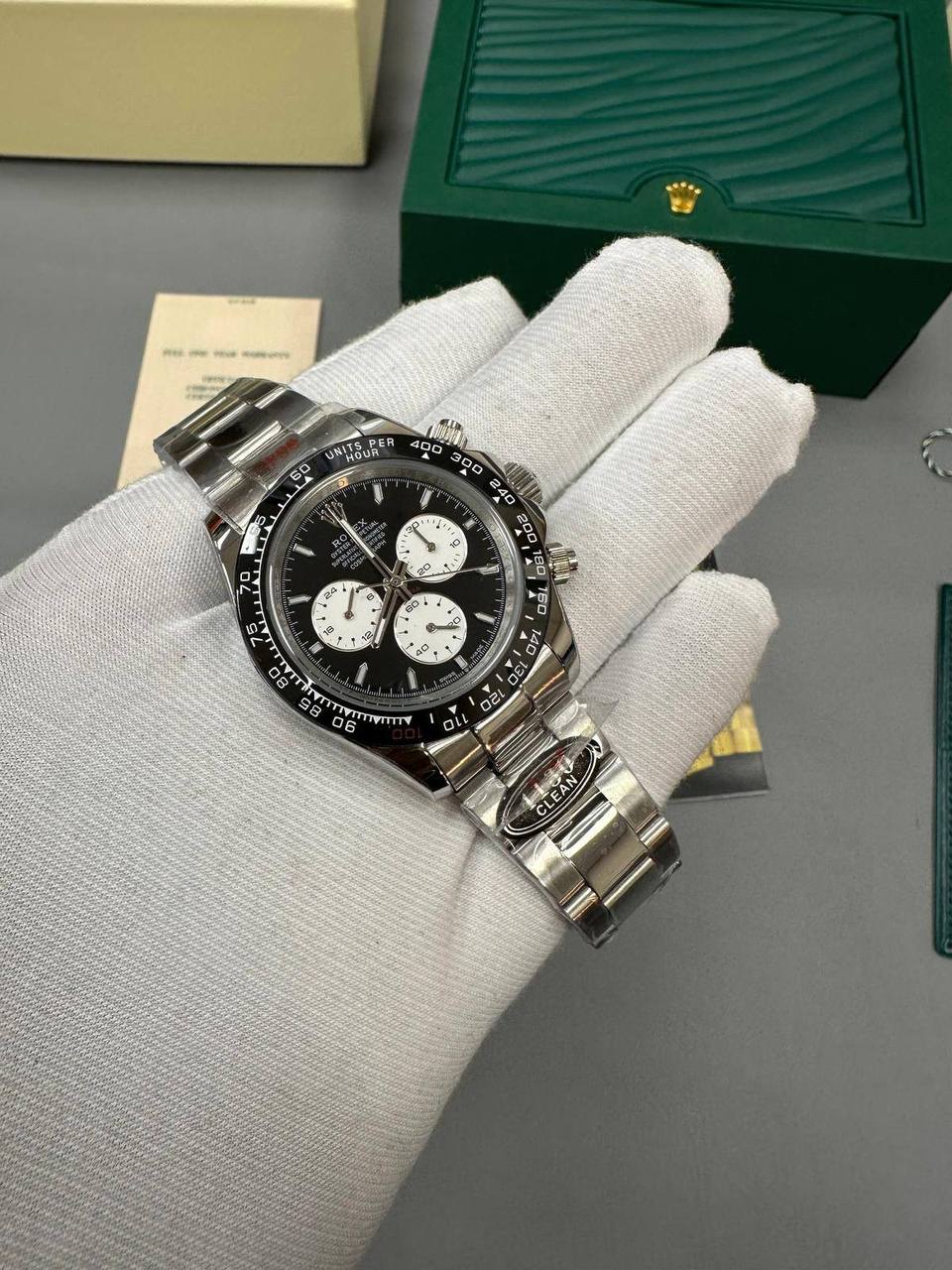 Rolex Daytona Steel Reverse Panda Dial Mens Watch UK Reps AAA Quality