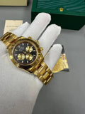 Rolex Daytona Intense Black Dial Mens Watch UK Reps AAA Quality
