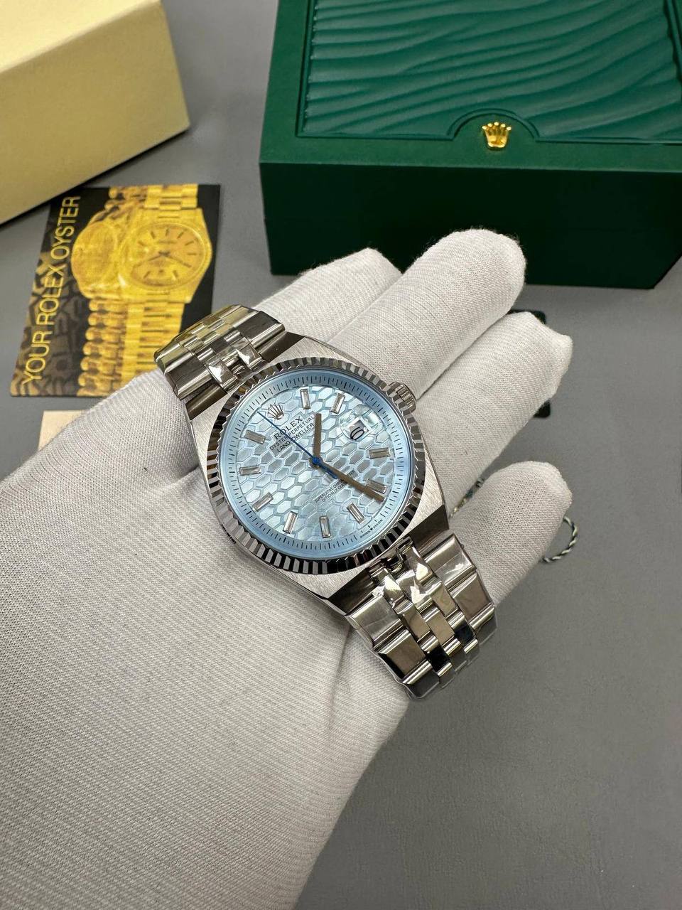 Rolex Oyster Perpetual Land-Dweller Platinum Mens Watch UK Reps AAA Quality