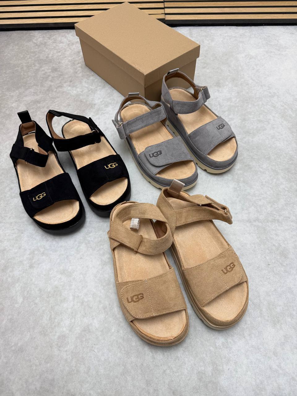 UGG Goldenstar Platform Sandals UK Reps AAA Quality