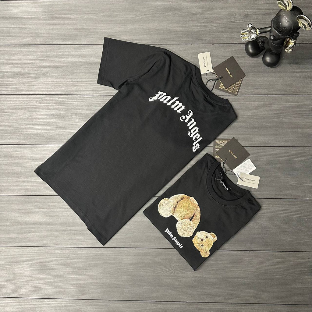 Palm Angels Back Curved Logo T-Shirt in 2 Colors UK Reps AAA Quality