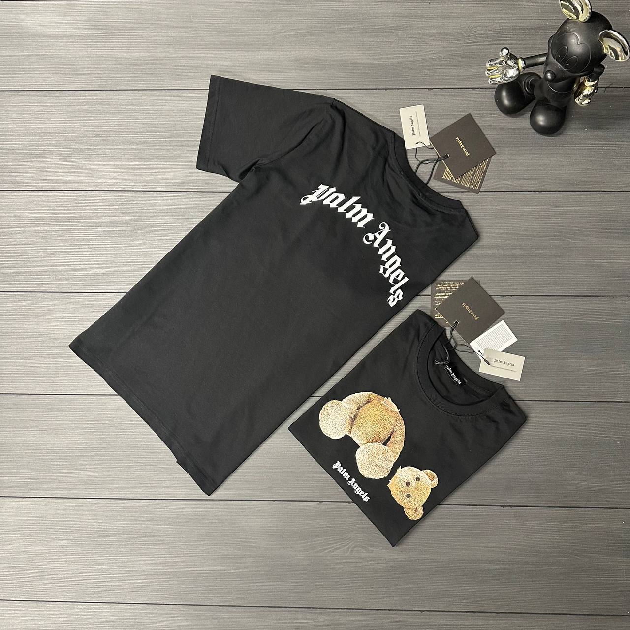 Palm Angels Back Curved Logo T-Shirt in 2 Colors UK Reps AAA Quality