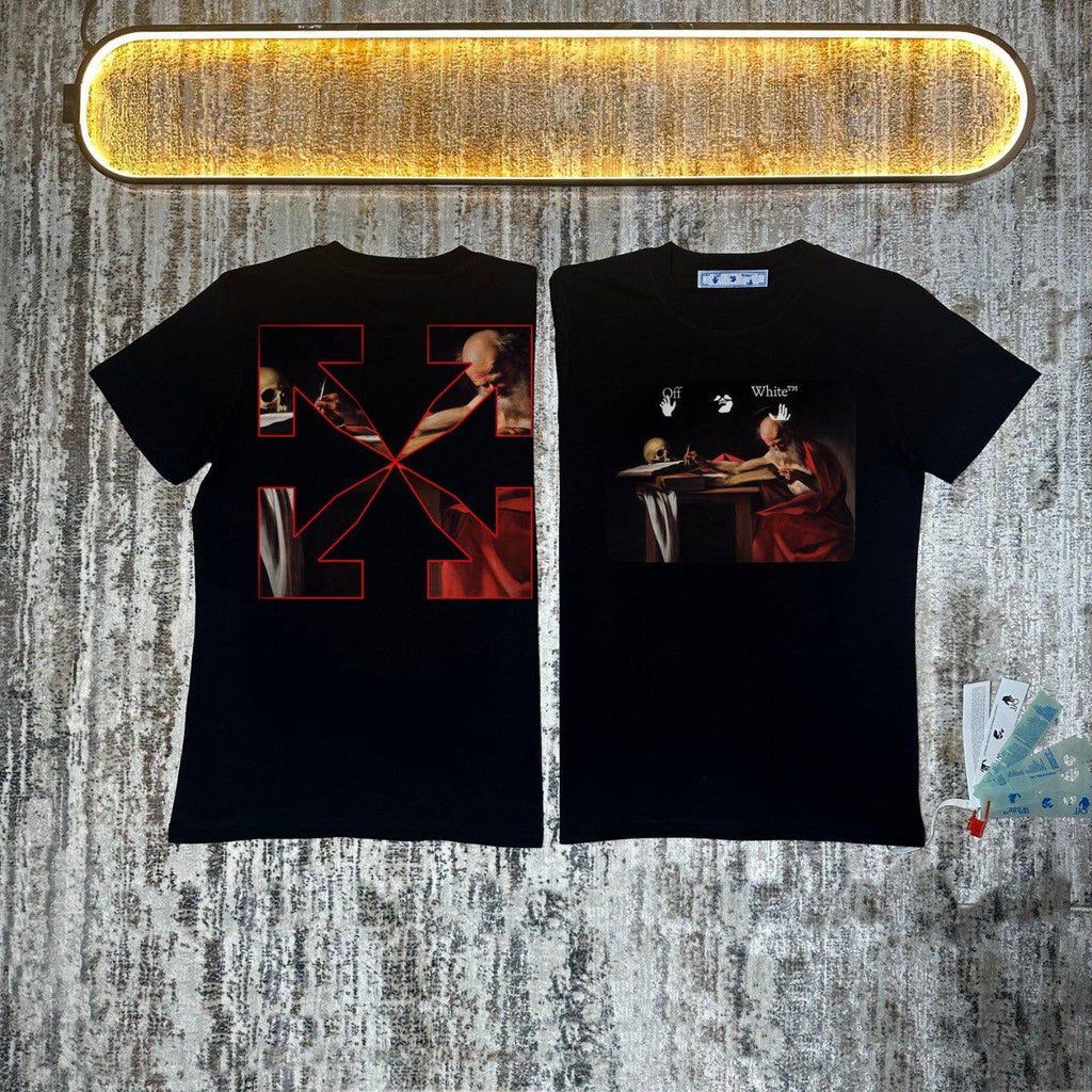 Off-White Caravaggio Saint Jerome T-Shirt in 2 Colors UK Reps AAA Quality