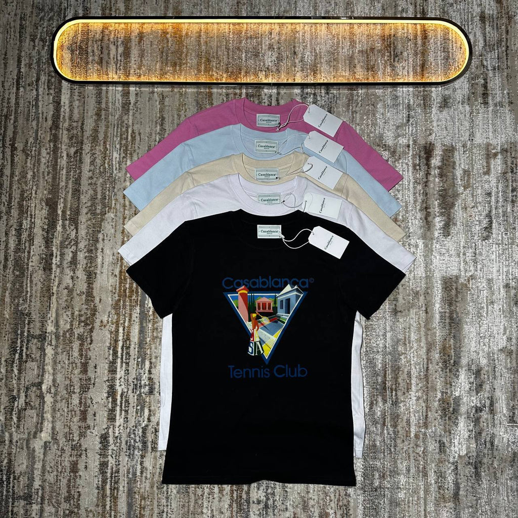 Casablanca Tennis Club T-Shirt in Multiple Colors UK Reps AAA Quality