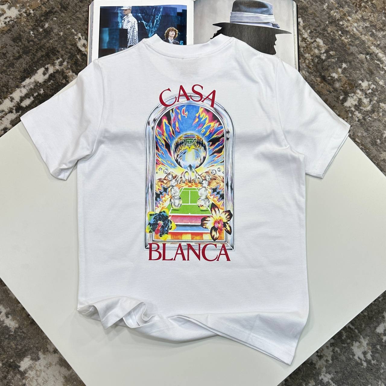 Casablanca Landscape T-Shirt in 2 Colors UK Reps AAA Quality