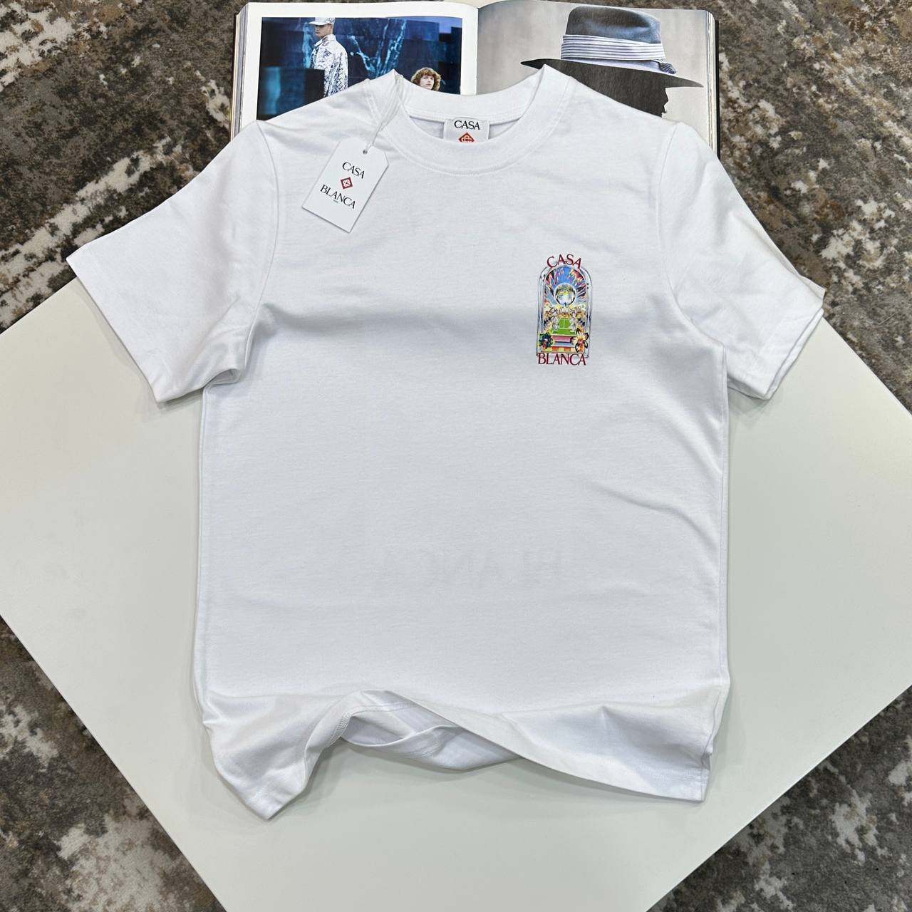 Casablanca Landscape T-Shirt in 2 Colors UK Reps AAA Quality