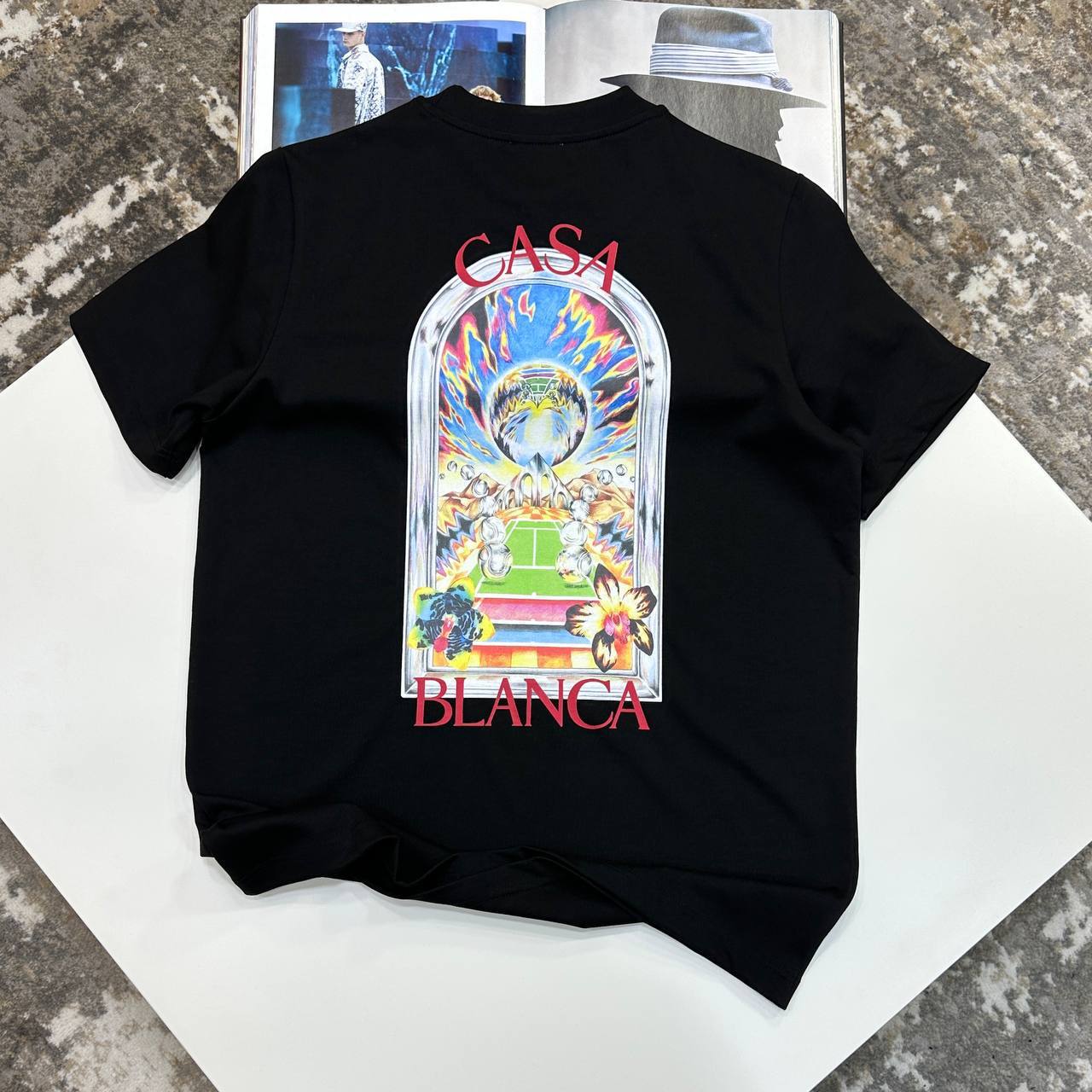 Casablanca Landscape T-Shirt in 2 Colors UK Reps AAA Quality