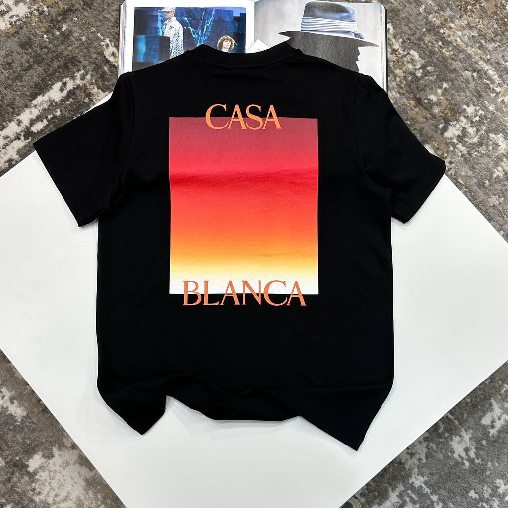 Casablanca Gradient Square T-Shirt in Black Color UK Reps AAA Quality