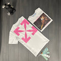 Off-White Logo Arrow Slim Fit T-Shirt in 2 Colors UK Reps AAA Quality