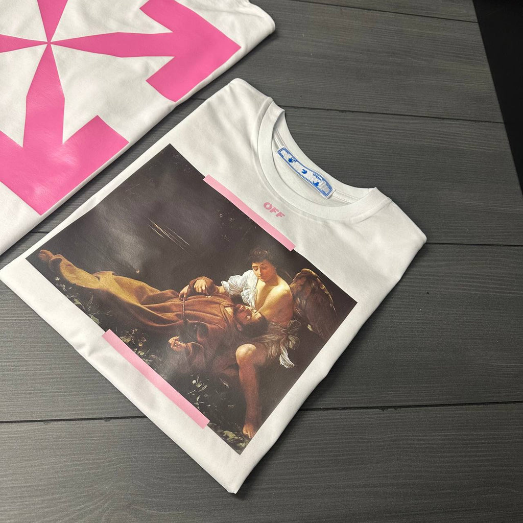 Off-White Logo Arrow Slim Fit T-Shirt in 2 Colors UK Reps AAA Quality