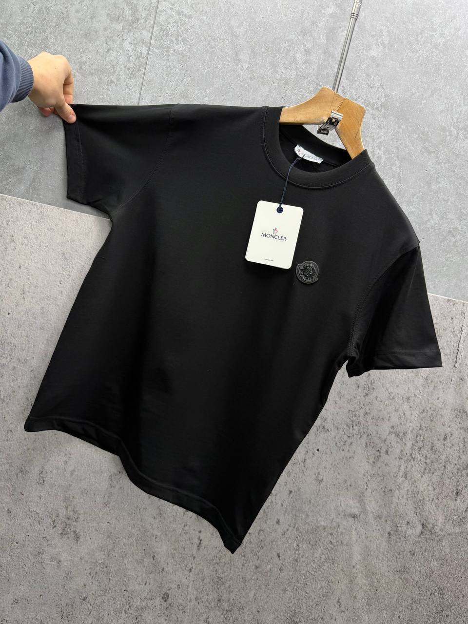 Moncler Badge Cotton Jersey T-Shirt in Multiple Colors UK Reps AAA Quality