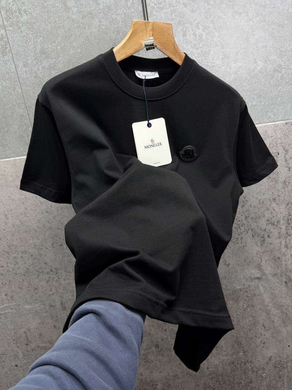 Moncler Badge Cotton Jersey T-Shirt in Multiple Colors UK Reps AAA Quality