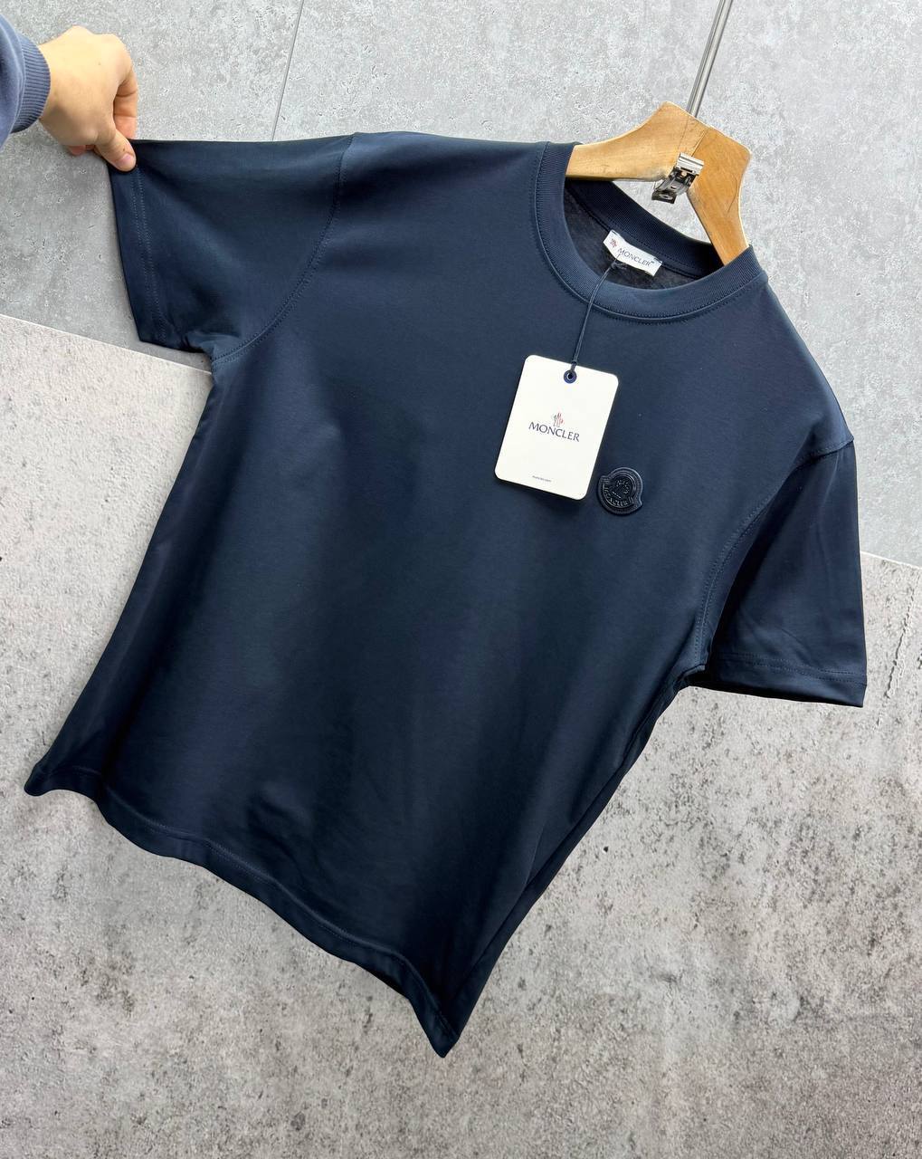 Moncler Badge Cotton Jersey T-Shirt in Multiple Colors UK Reps AAA Quality