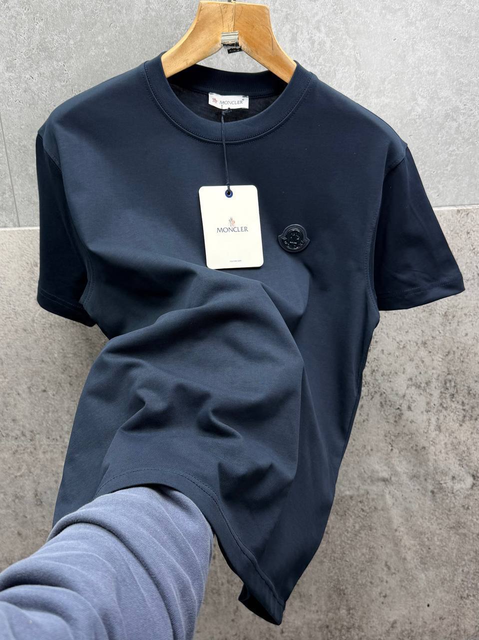 Moncler Badge Cotton Jersey T-Shirt in Multiple Colors UK Reps AAA Quality