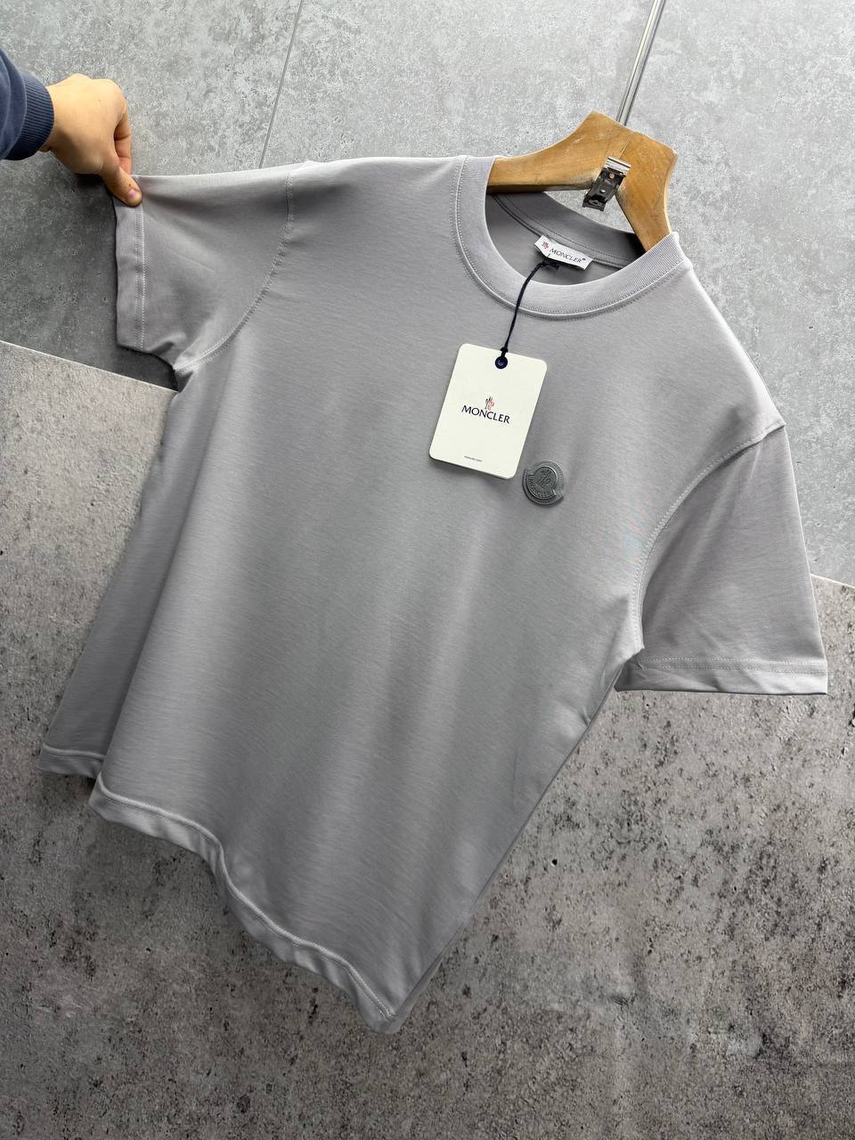 Moncler Badge Cotton Jersey T-Shirt in Multiple Colors UK Reps AAA Quality