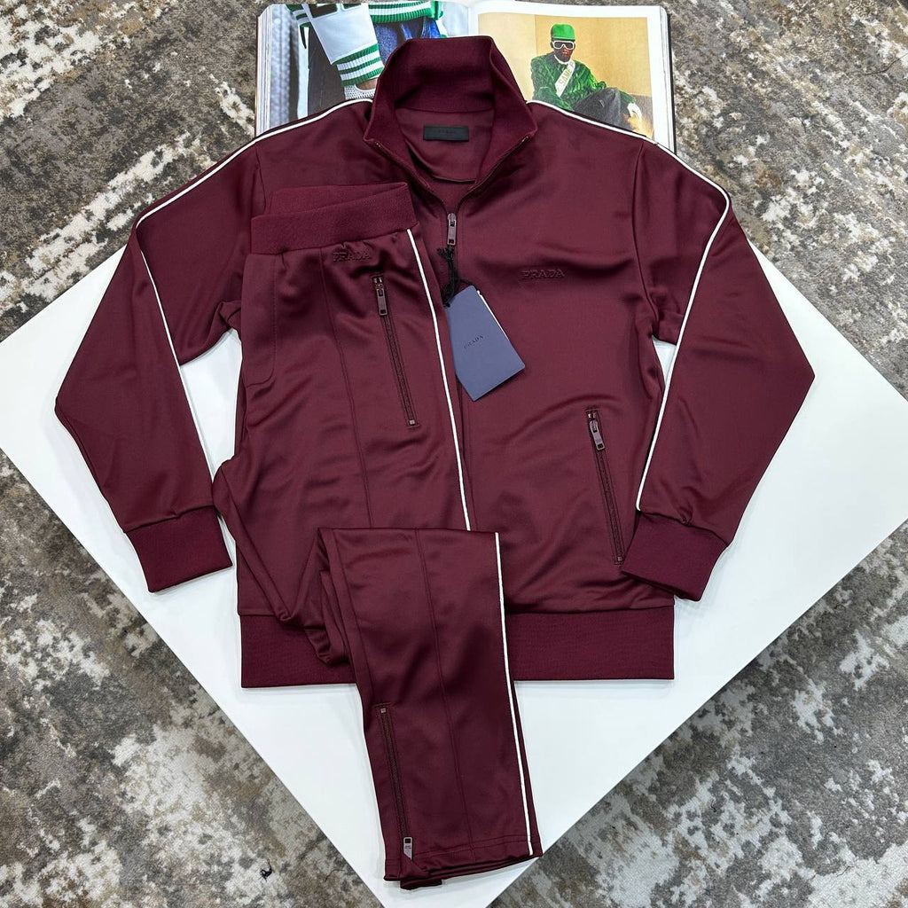 Prada Logo Technical Mens Tracksuits in 2 Colors UK Reps AAA Quality
