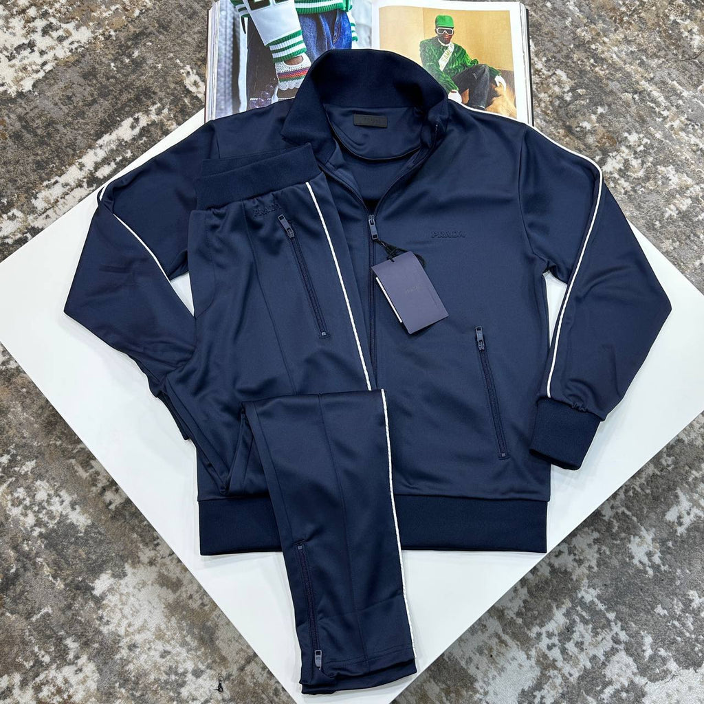 Prada Logo Technical Mens Tracksuits in 2 Colors UK Reps AAA Quality