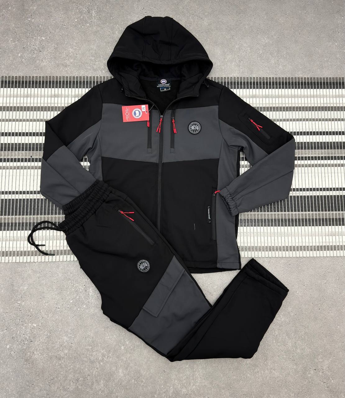 Canada Goose Sports Full Zip Hoodie Black Label Tracksuits in Multiple Colors Mens UK Replica AAA Quality