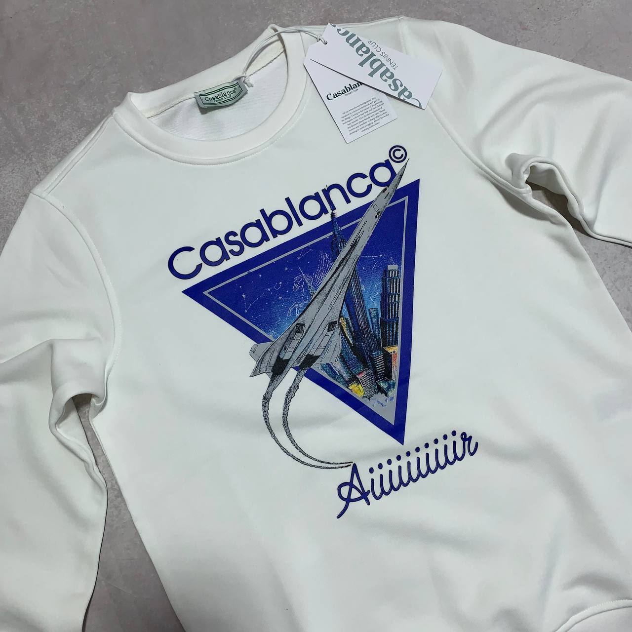 Casablanca Aiiiiir Printed Jumpers in 2 Colors Mens Best Sale UK Reps AAA Quality