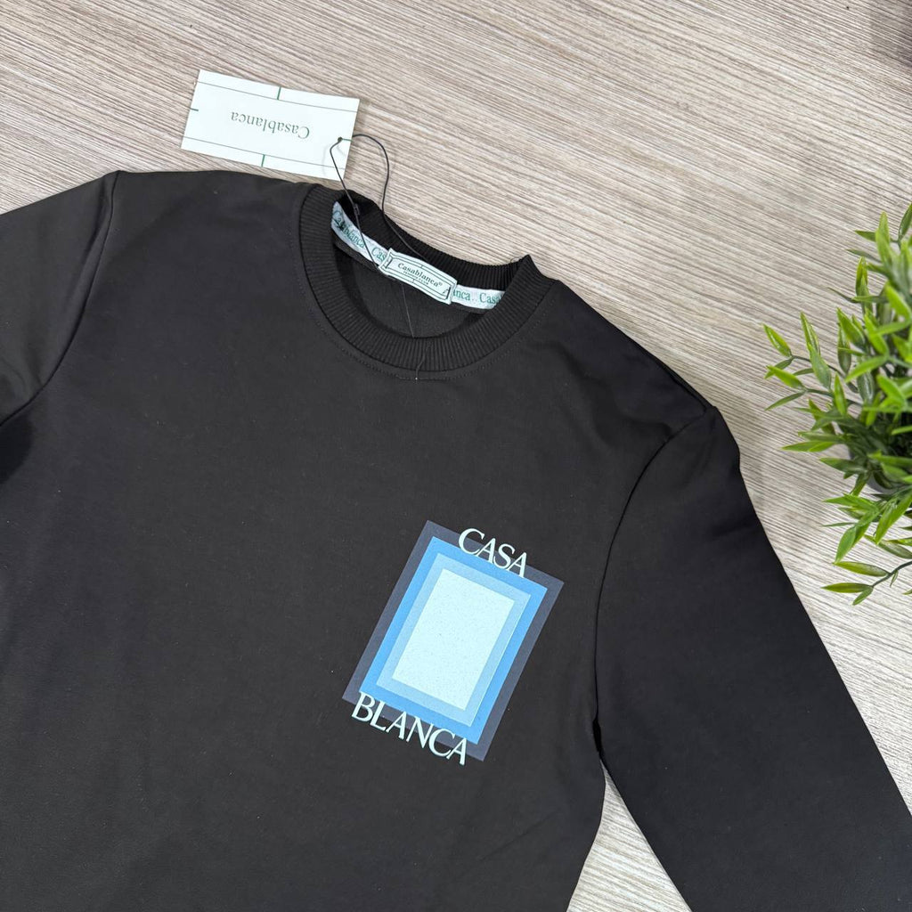 Casablanca Logo Degrade Screen Printed Jumpers in 2 Colors Mens Best Sale UK Reps AAA Quality