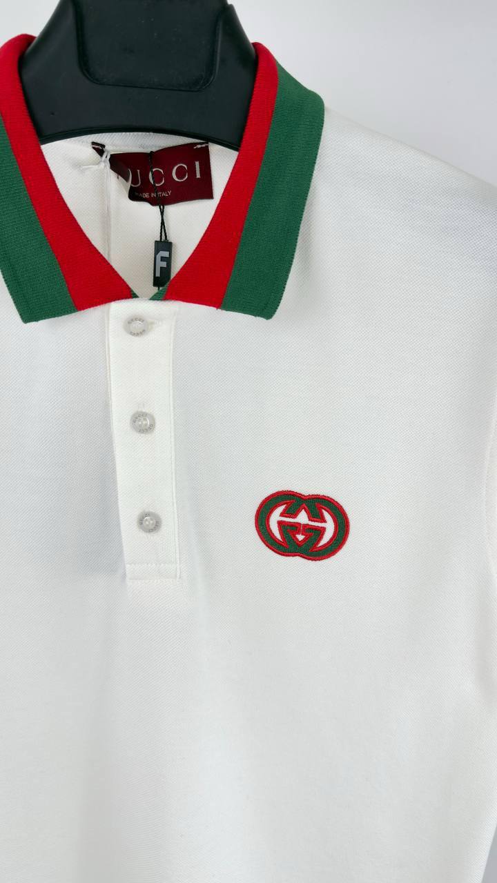 Gucci Striped-Collar GG Piquet Polo Shirts Mens in Multiple Colors Best Sale UK Reps AAA Quality