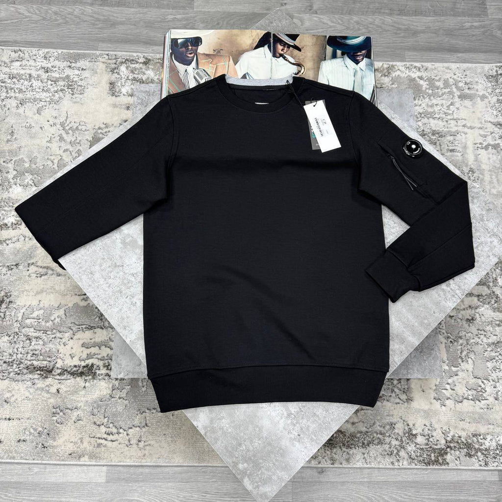 C.P. Company Diagonal Fleece Lens Crew Jumpers Mens in Multiple Colors Best Sale UK Reps AAA Quality