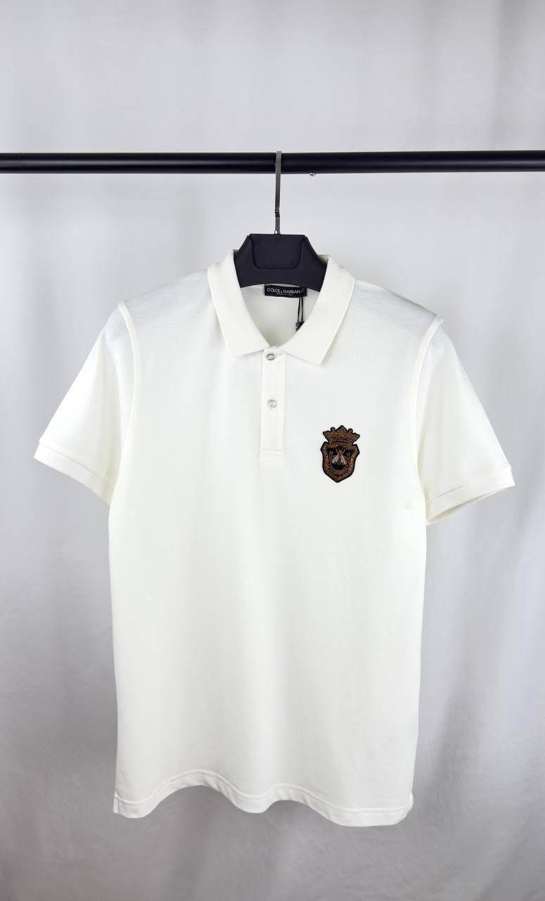 Dolce & Gabbana Embroidered Piqué Polo Shirts Mens in 2 Colors Best Sale UK Reps AAA Quality