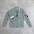 C.P. Company Organic Gabardine Lens Overshirt Mens in Grey Color Best Sale UK Reps AAA Quality