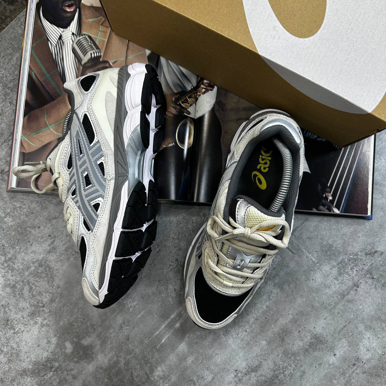 Asics Gel-Nyc Black Clay Grey  Mens Trainers Best Sale UK Reps AAA Quality