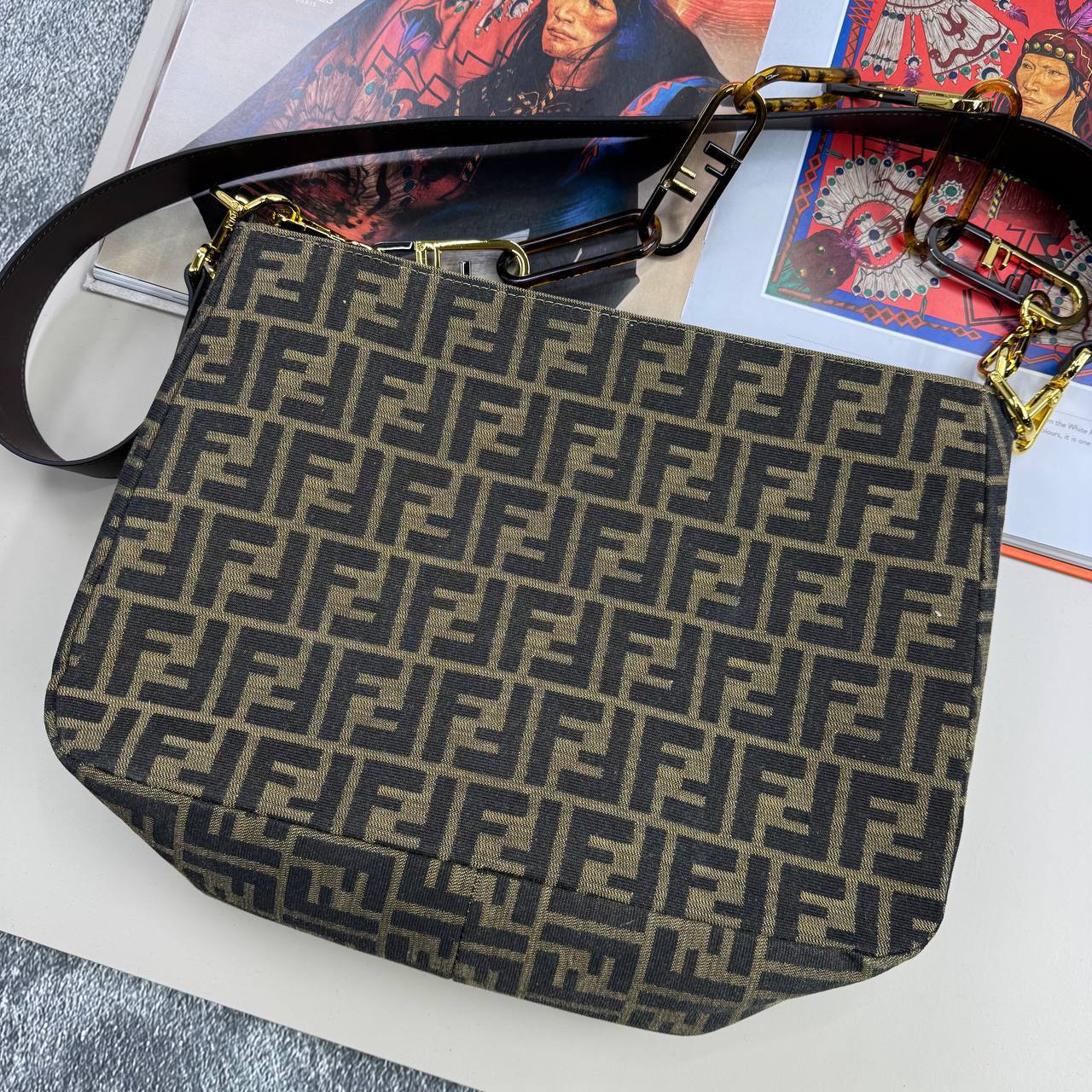 Fendi Zucca Monogram Women's Bag UK Reps AAA Quality