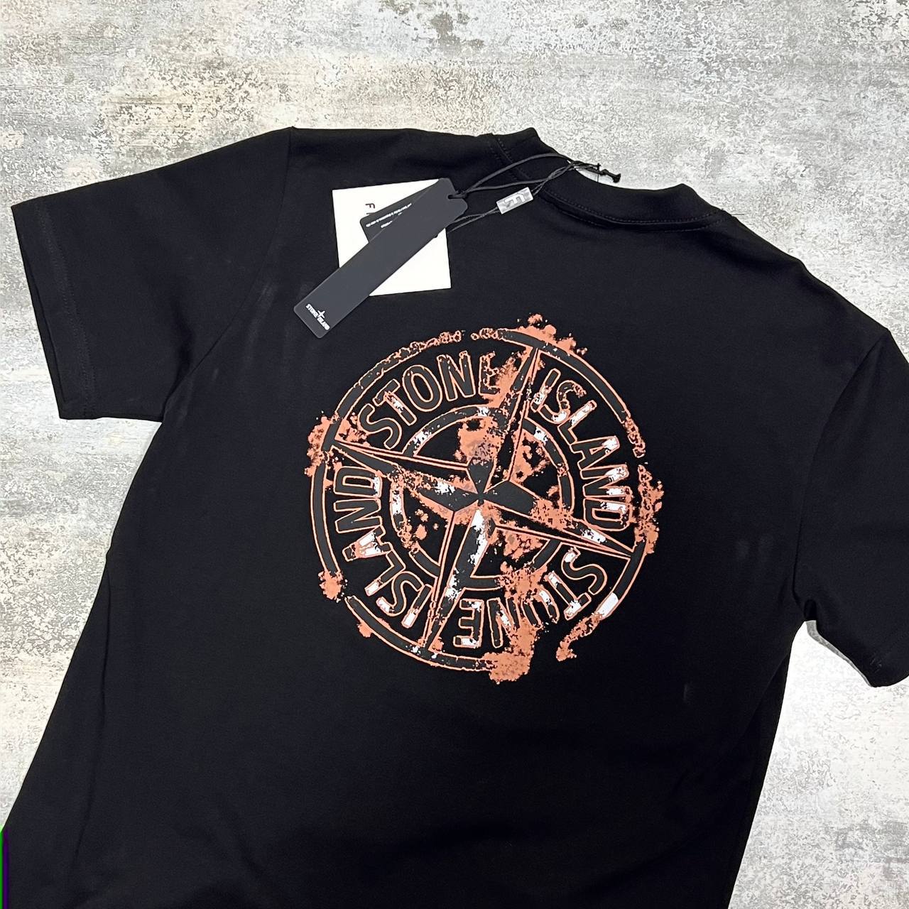 Stone Island Compass-print Cotton Jersey T-Shirts in 2 Colors UK Reps AAA Quality