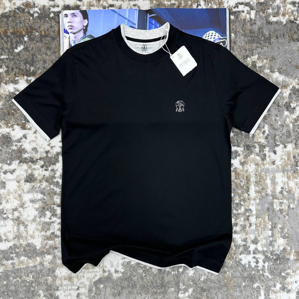 Brunello Cucinelli Short Sleeve Logo T-Shirt in Multiple Colors Mens Best Sale UK Reps AAA Quality