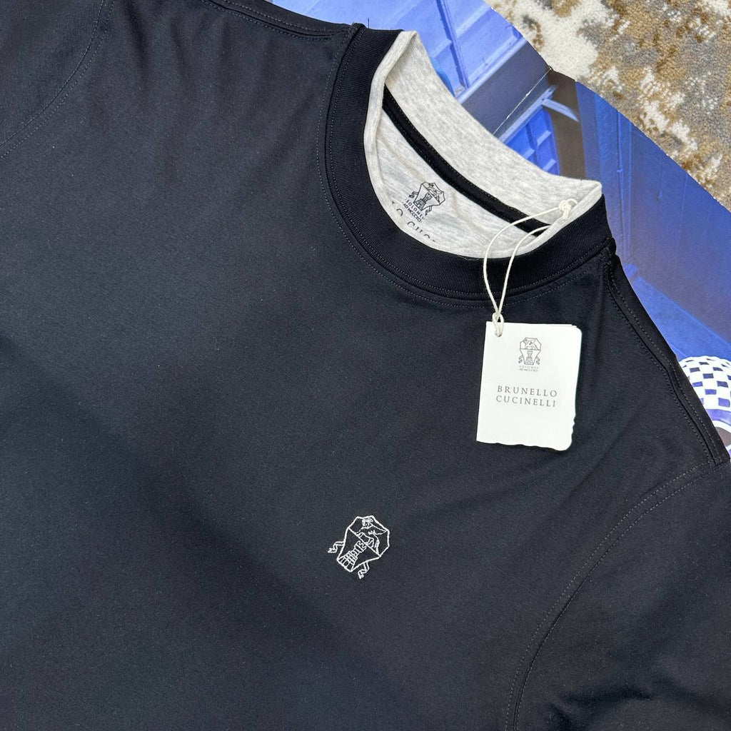 Brunello Cucinelli Short Sleeve Logo T-Shirt in Multiple Colors Mens Best Sale UK Reps AAA Quality
