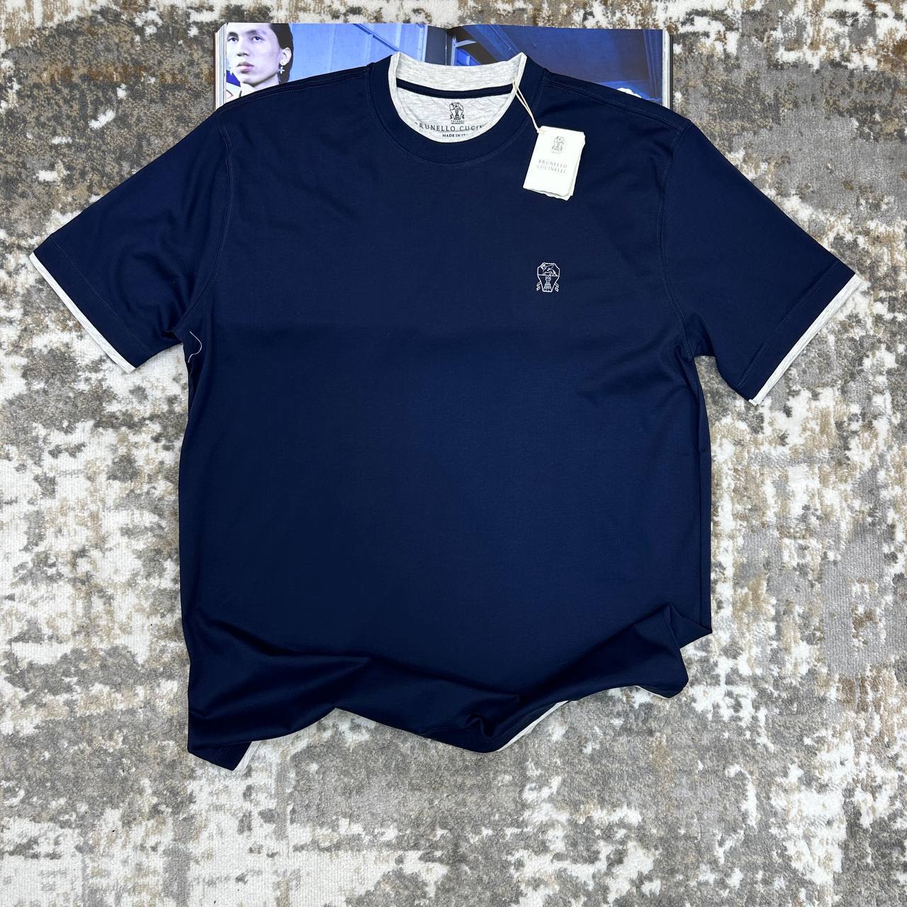 Brunello Cucinelli Short Sleeve Logo T-Shirt in Multiple Colors Mens Best Sale UK Reps AAA Quality
