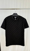 Christian Dior Oblique Relaxed Cotton T-Shirts Mens in Black Color Best Sale UK Reps AAA Quality