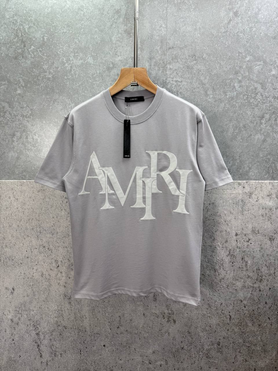 Amiri Staggered Logo Cotton T-Shirts Mens in Multiple Colors Best Sale UK Reps AAA Quality