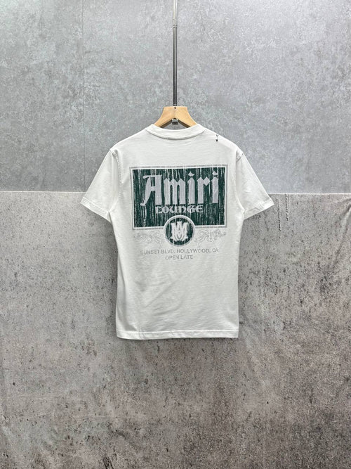 Amiri Vintage Lounge T-Shirts Mens in 2 Colors Best Sale UK Reps AAA Quality