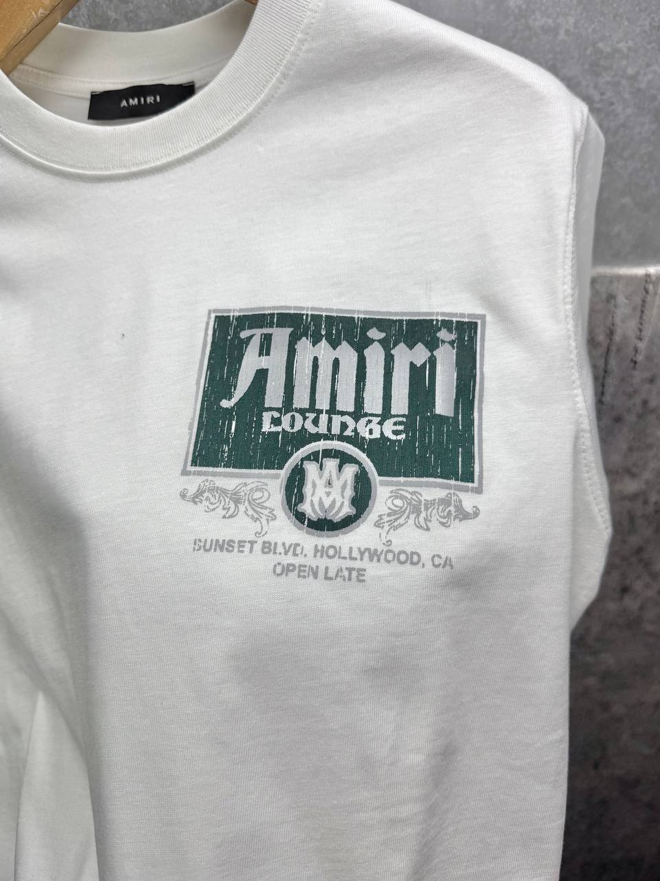 Amiri Vintage Lounge T-Shirts Mens in 2 Colors Best Sale UK Reps AAA Quality