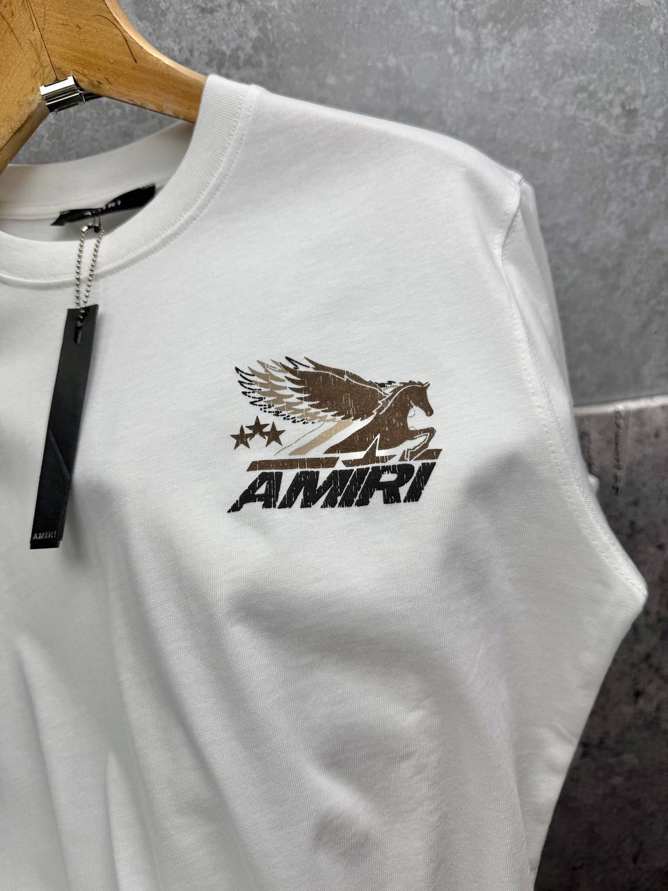 Amiri Vintage Pegasus T-Shirts Mens in 2 Colors Best Sale UK Reps AAA Quality