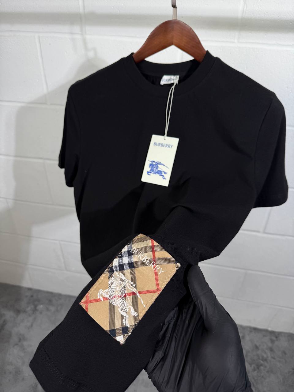 Burberry Check Label Cotton T-shirt & Shorts Set in Multiple Colors Mens Best Sale UK Reps AAA Quality
