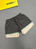 Gucci Geometric Logo Shorts in Black & Cream Mens UK Reps AAA Quality