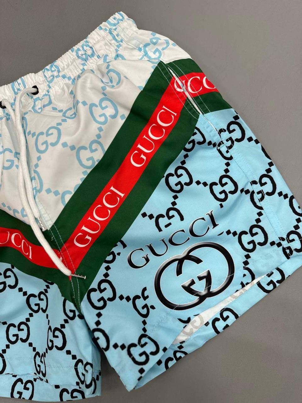 Gucci Monogram Colorblock Shorts Mens UK Reps AAA Quality