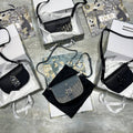 Christian Dior Mini Saddle Messenger Bags with Flap Mens Bag Grey and Blue UK Reps AAA Quality