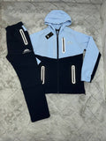 Trailberg Technical Hooded Tracksuits in Blue Color Mens UK Reps AAA Quality