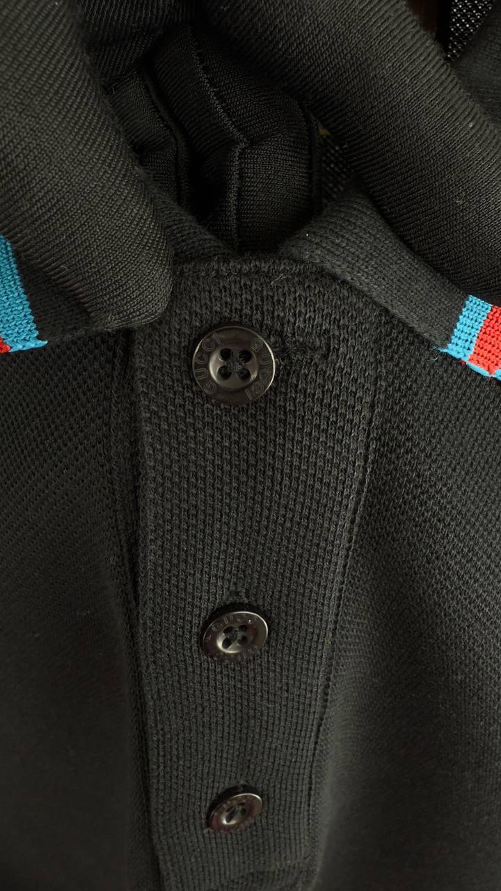 Gucci Interlocking GG Logo Polo Shirts Mens in 2 Colors UK Reps AAA Quality