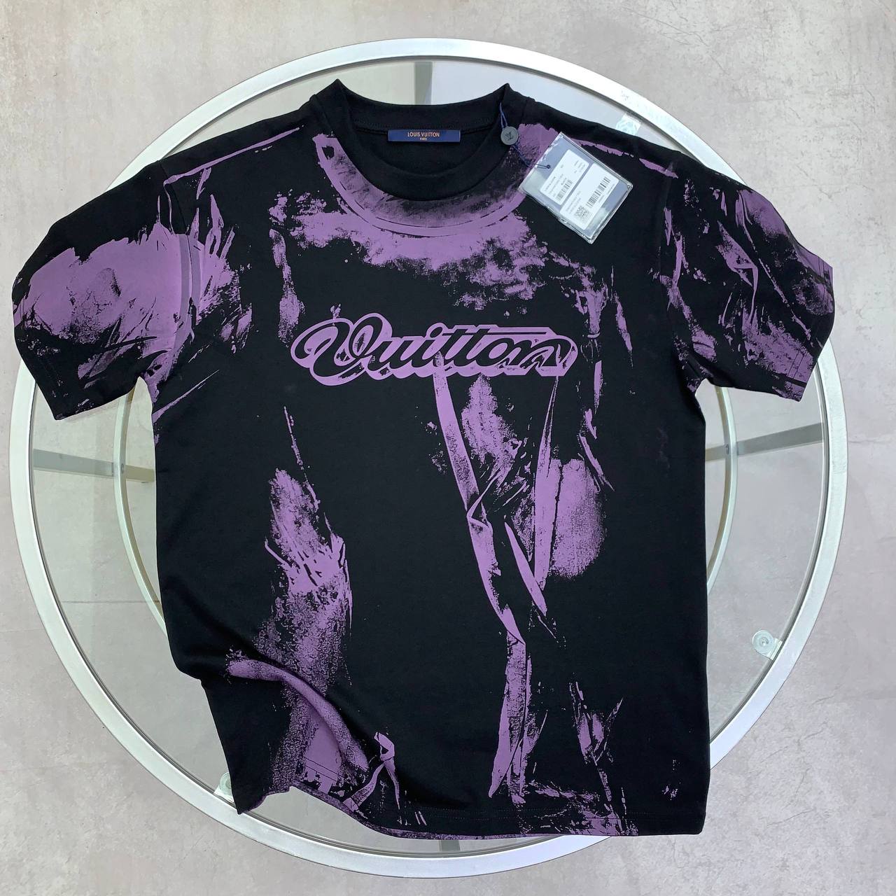 Louis Vuitton Overprinted T-Shirt in 2 Colors UK Reps AAA Quality