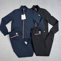 Moncler Tricolour-Trim Cotton Fashion Tracksuits Mens in Multiple Colors UK Reps AAA Quality