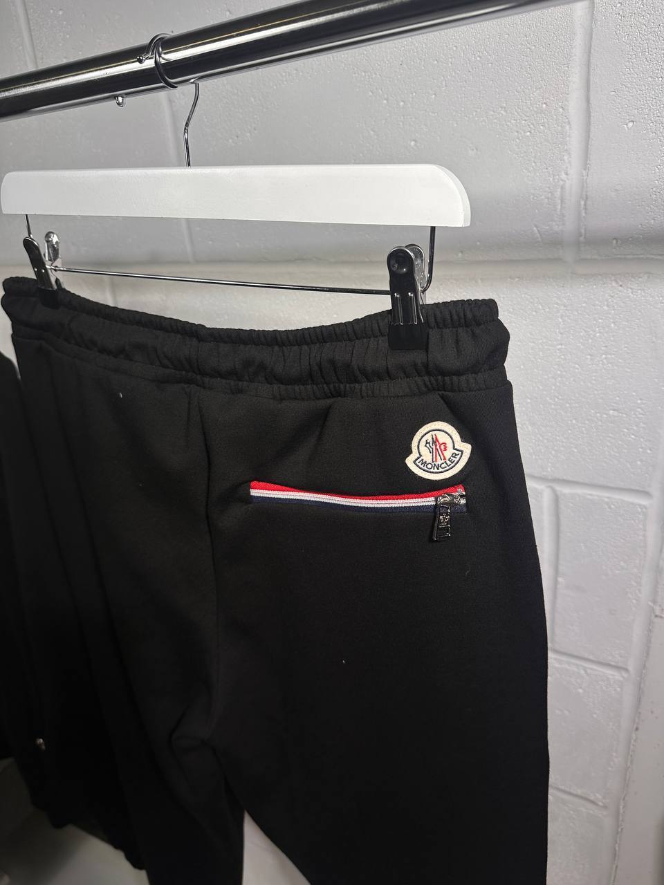Moncler Tricolour-Trim Cotton Fashion Tracksuits Mens in Multiple Colors UK Reps AAA Quality