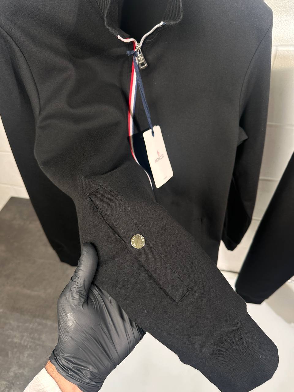 Moncler Tricolour-Trim Cotton Fashion Tracksuits Mens in Multiple Colors UK Reps AAA Quality